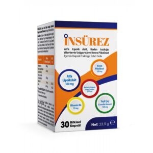 İnsürez Alfa Lipoik Asit, Berberis Vulgaris, Krom Pikolinat & Yeşil Çay